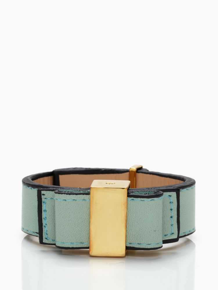 leather bow bracelet