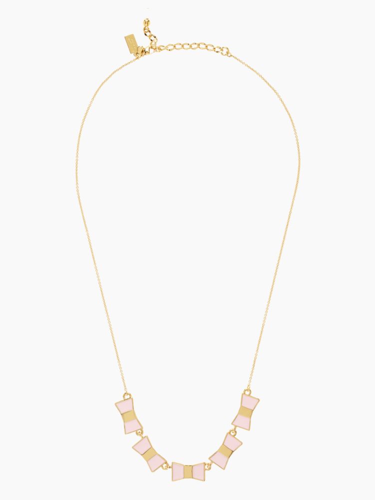 bow shoppe row necklace