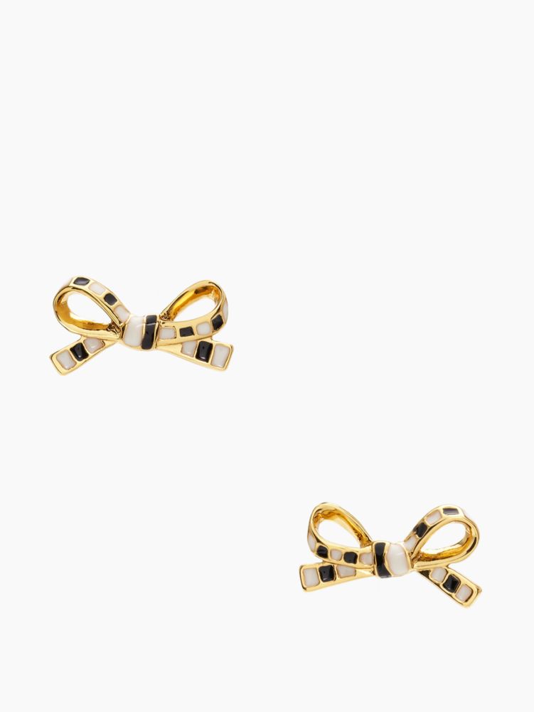 skinny mini bow studs