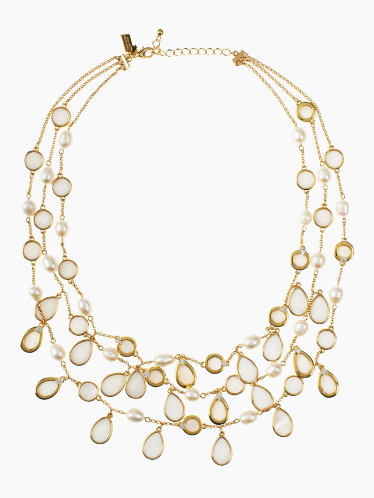 pearl point triple necklace