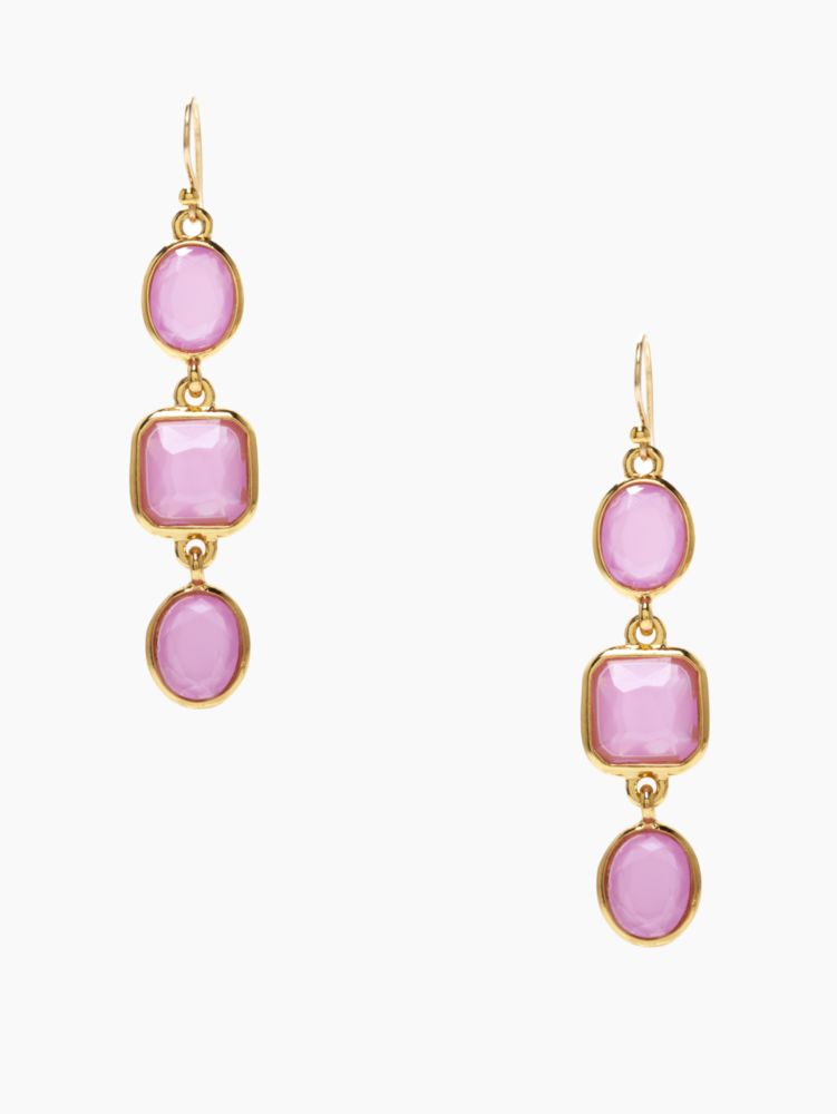 coated confetti linear earrings