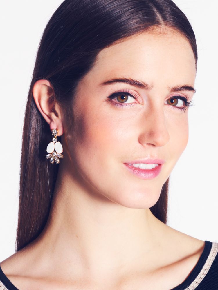 bungalow bouquet cluster drop earrings
