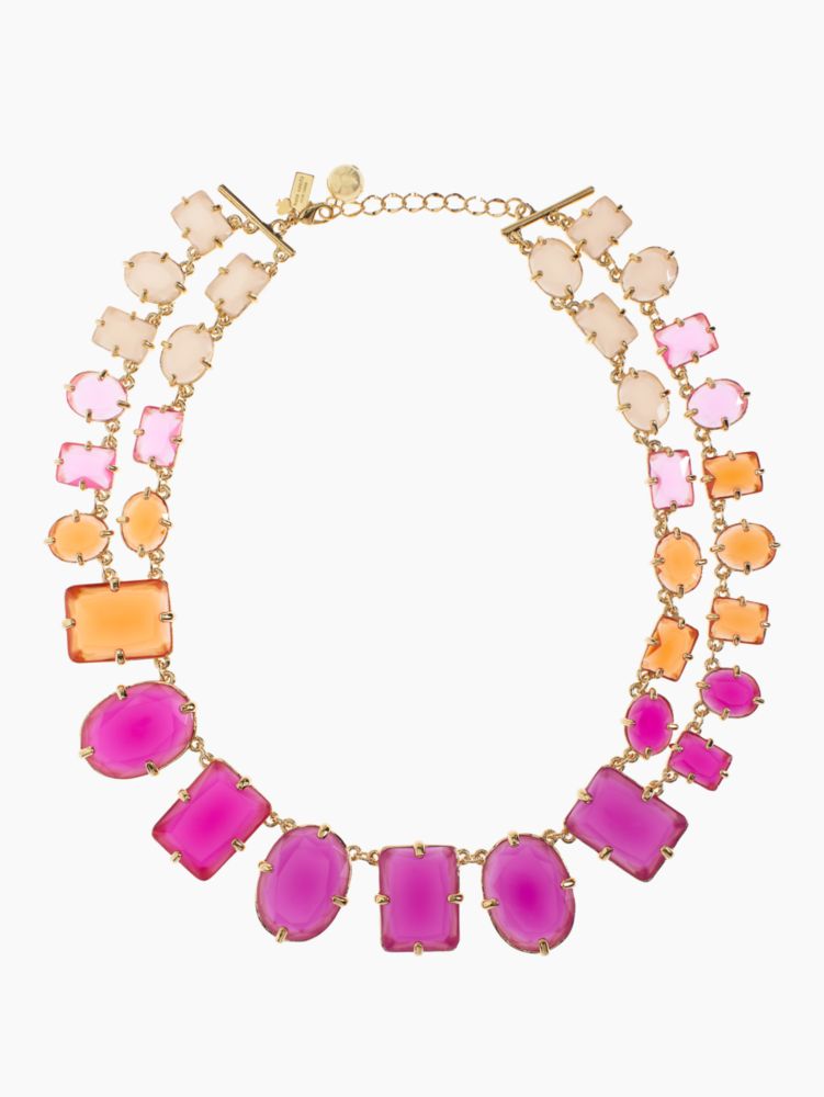 coated confetti small statement necklace