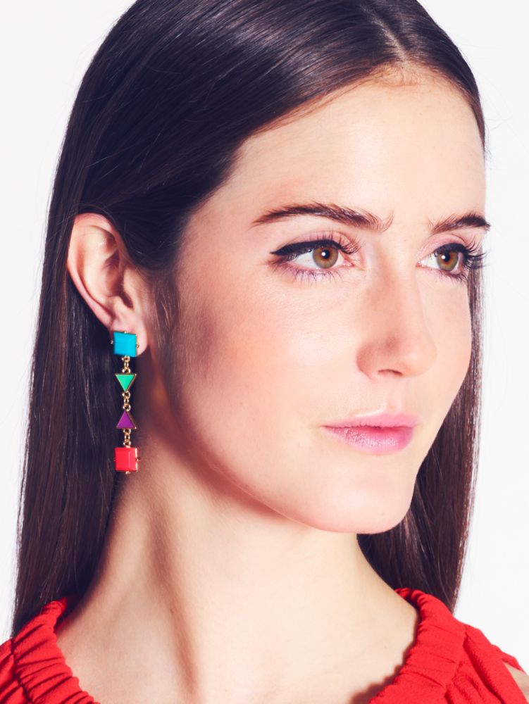 pueblo tiles linear earrings