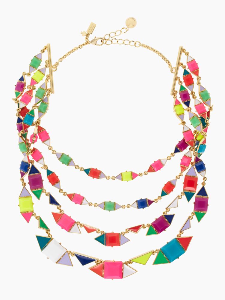 pueblo tiles multistrand necklace