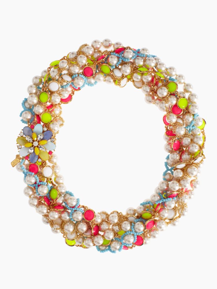 bungalow bouquet twist statement necklace