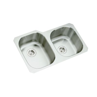 Stainless Steel Kitchen Sink Large/Medium Two Bowl