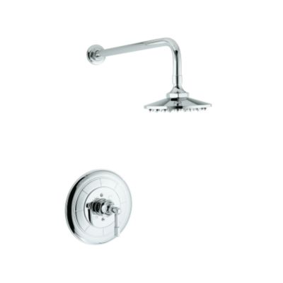 Shown is the For Loft Shower Arm and Showerhead in Chrome