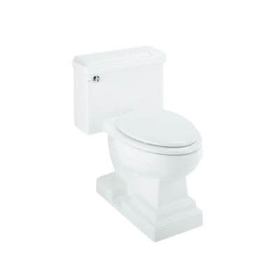 For Loft by Michael S Smith 1-Piece Toilet with Seat, Nickel Silver Trim