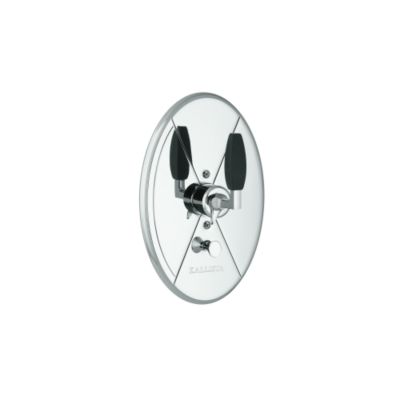 Glamour by Barbara Barry Pressure Balance Valve Trim with Diverter, Ebony Handle