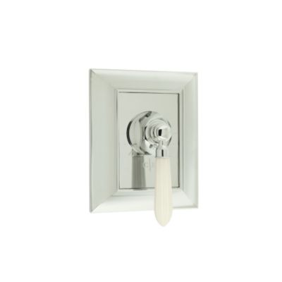 Tuxedo by Barbara Barry Thermostatic Valve Trim, Linen Reeded Handle