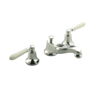Tuxedo by Barbara Barry Deck-Mounted Bath, Linen Reeded Handles