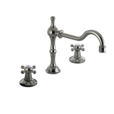 Hampstead Basin Set with Victorian Spout, Cross Handles