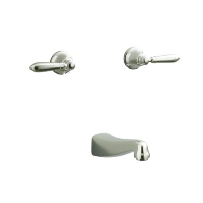 Tuxedo by Barbara Barry Wall Bath Set with Spout, Classic Handles