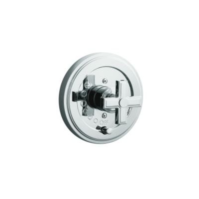 Vir Stil Minimal by Laura Kirar Pressure Balance Valve Trim with Diverter, Cross Handle