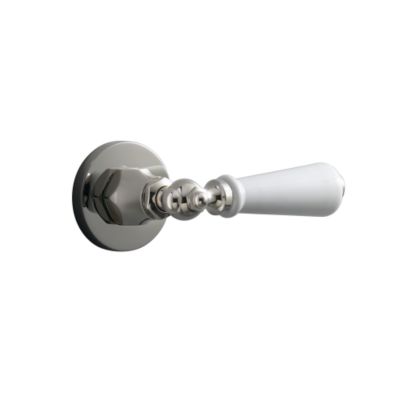 Hampstead Volume Control Valve Trim, White Porcelain Lever Handle
