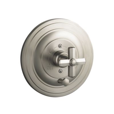 For Town by Michael S Smith Pressure Balance Valve Trim with Diverter, Cross Handle