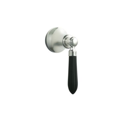 Tuxedo by Barbara Barry Volume Control Valve Trim, Black Reeded Handle