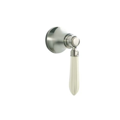 Tuxedo by Barbara Barry Volume Control Valve Trim, Linen Reeded Handle