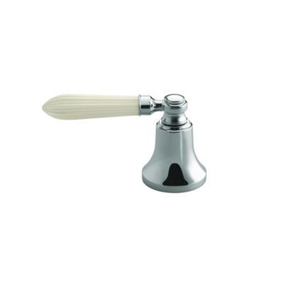 Tuxedo by Barbara Barry Deck-Mounted Diverter, Linen Reeded Handle