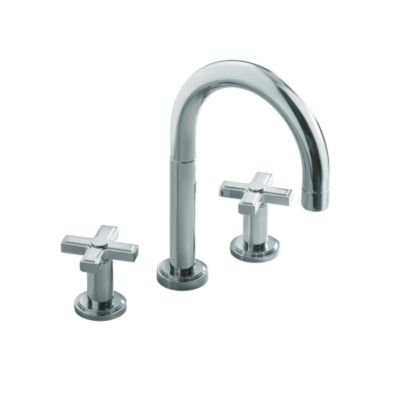 Vir Stil Minimal by Laura Kirar Deck-Mounted Bath Set, Cross Handles