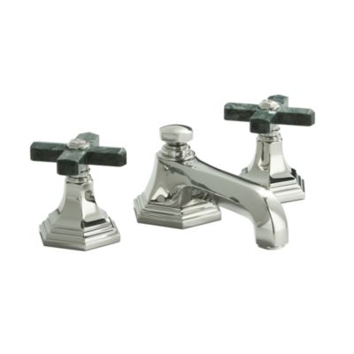 For Town by Michael S Smith Basin Set, Green Nephrite Jade Cross Handles