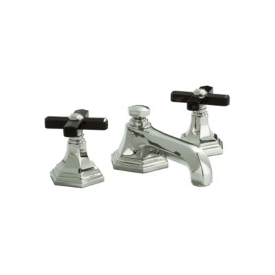 For Town by Michael S Smith Basin Set, Black Obsidian Cross Handles