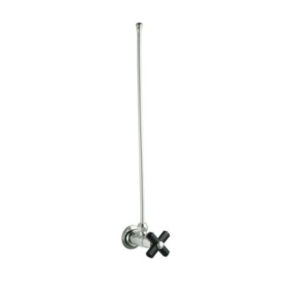 For Town by Michael S Smith Basin Supply Valve, Black Obsidian Cross Handle