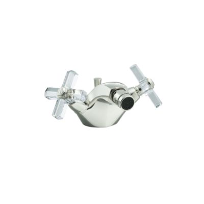 For Town by Michael S Smith Monobloc Bidet Set, Crystal Cross Handles