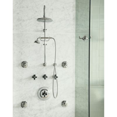 Shown is the Michael S Smith Shower Arm; Showerhead;