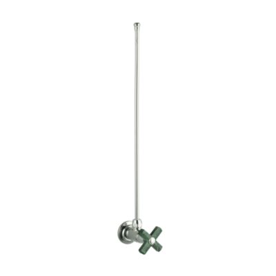 For Town by Michael S Smith Basin Supply Valve, Green Nephrite Jade Cross Handle