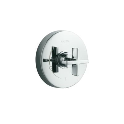 One Pressure Balance Valve Trim, Cross Handles