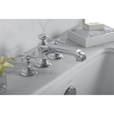 Bellis Deck-Mounted Bath Set, Cross Handles