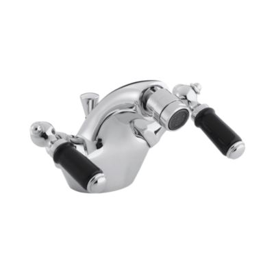 Hampstead Monobloc Bidet Set, Black Porcelain Lever Handle