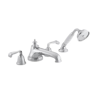For Country by Michael S Smith Deck-Mounted Bath Set with Diverter and Handshower, Lever Handles