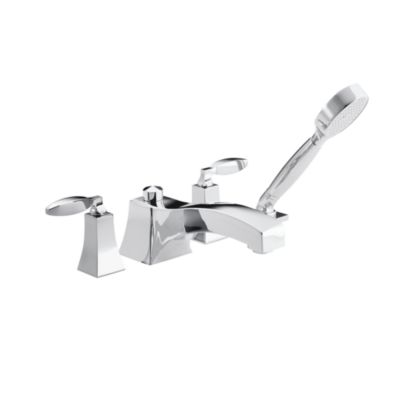 Original by Barbara Barry Deck-Mounted Bath Set with Diverter and Handshower, Lever Handles