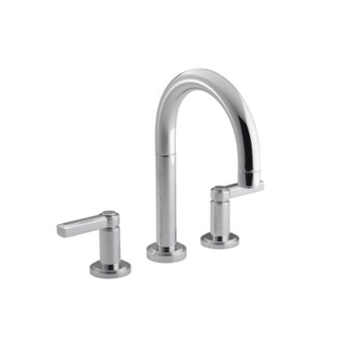 Vir Stil Minimal by Laura Kirar Deck-Mounted Bath Set, Lever Handles