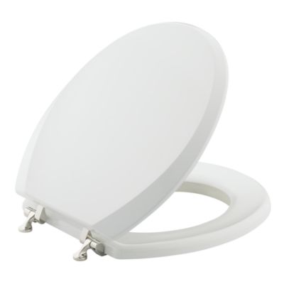 Colored Wood Seat, Round with Chrome Trim