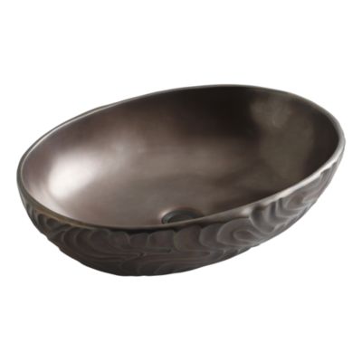 Fei Tian Wen Elliptical Decorative Vessel By Robert Kuo