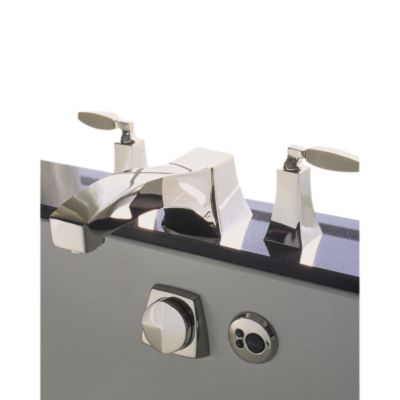 Glamour by Barbara Barry Deck-Mounted Bath Set, Ivory Handles
