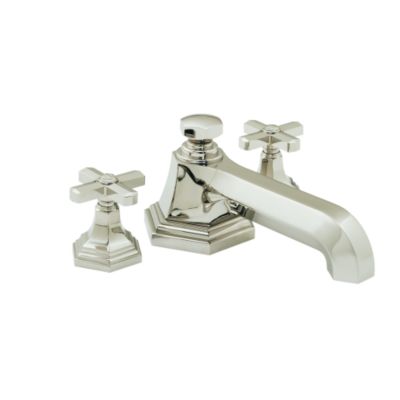 For Town by Michael S Smith Deck-Mounted Bath Set, Cross Handles