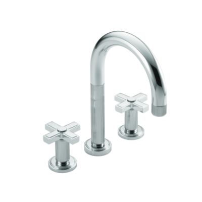 Vir Stil by Laura Kirar Basin Set, Cross Handles