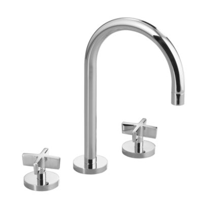 One Basin Set, Gooseneck Spout, Cross Handles