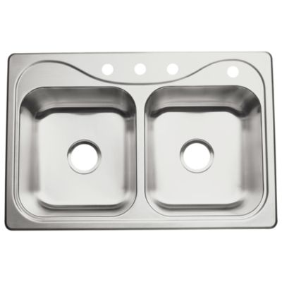 Southhaven&reg; Double-basin Kitchen Sink, 33" x 22"