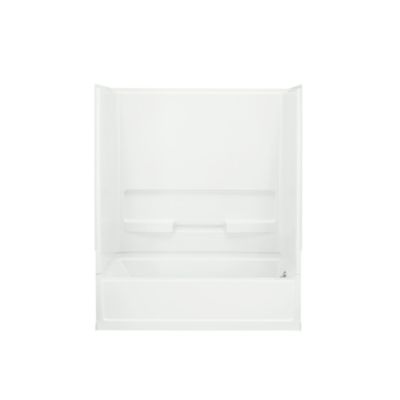 Advantage&trade;, Series 6103, 60" x 30" x 72" Bath/Shower with Age in Place Backers - Right-hand Drain