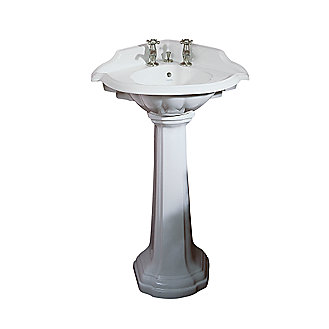 Kallista: Stafford Corner Pedestal Sink: P72002-00