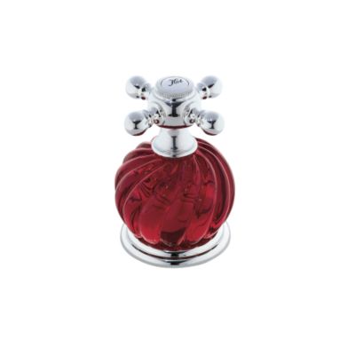 Baccarat Bambous Deck-Mounted Diverter, Cross Handle, Less Crystal Knob