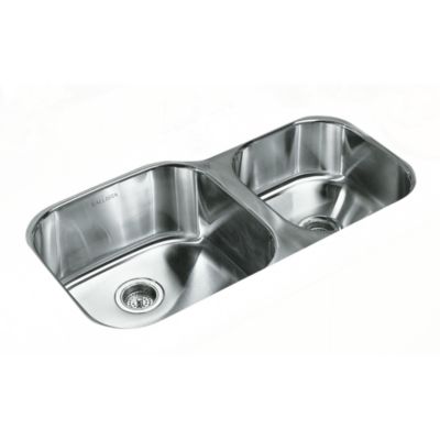 Stainless Steel Kitchen Sink Extra Large/Medium Two Bowl