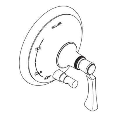 Bellis Pressure Balance Valve with Diverter, Lever Handle