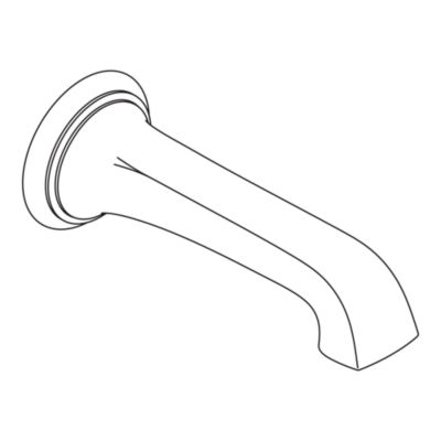 Bellis Wall-Mounted Bath Spout